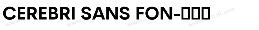 CEREBRI SANS FON字体转换